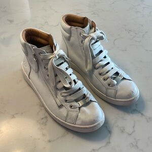 UGG Olive Leather High Top Sneakers